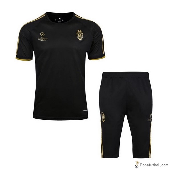 Camiseta Entrenamiento Juventus Conjunto Completo 2016/17 Negro